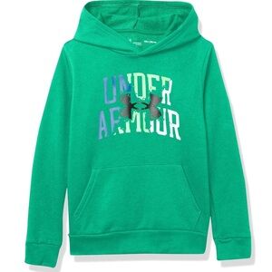 Boys Under Armor Rival FLC Layers Hoodie/Sweater Green Size Large